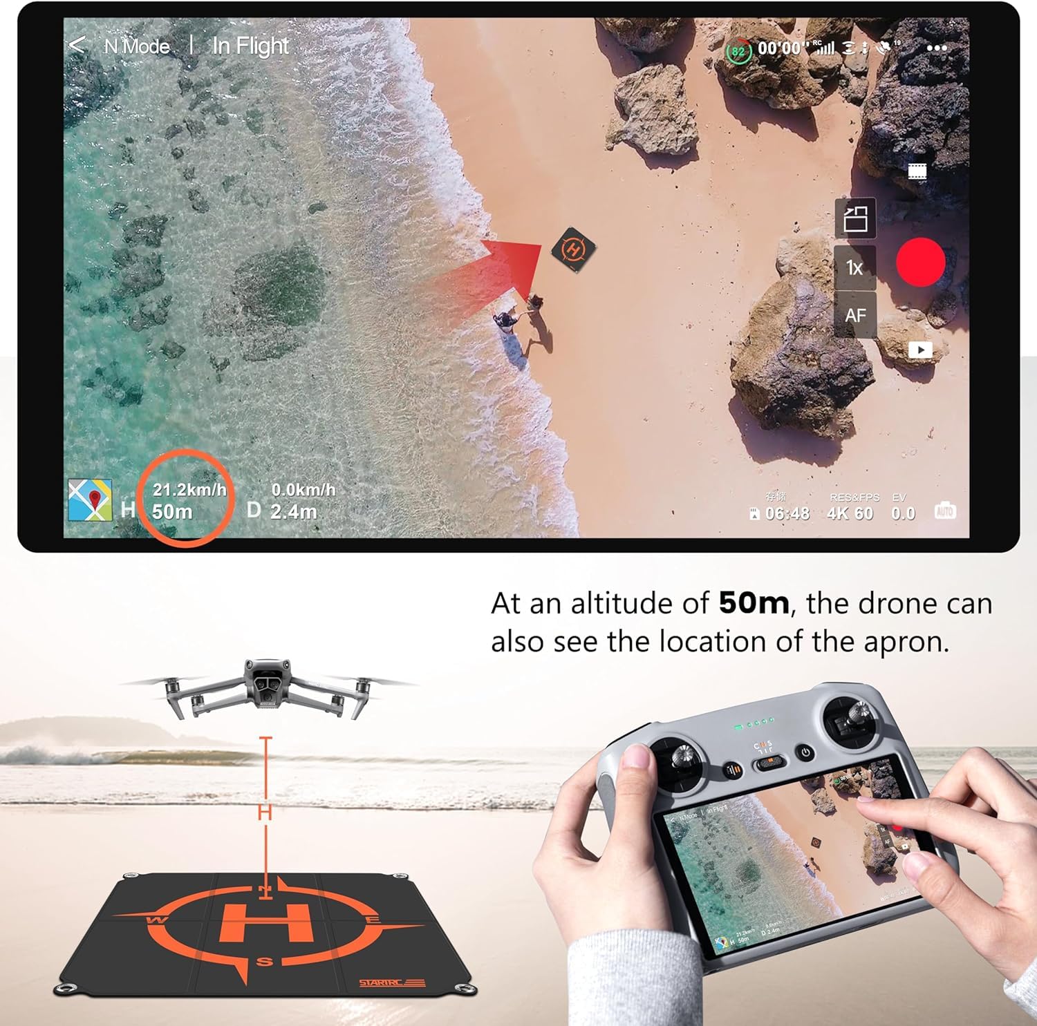 STARTRC Drone Landing Pad, Uni - Dji Drone Air 3 recension och pris