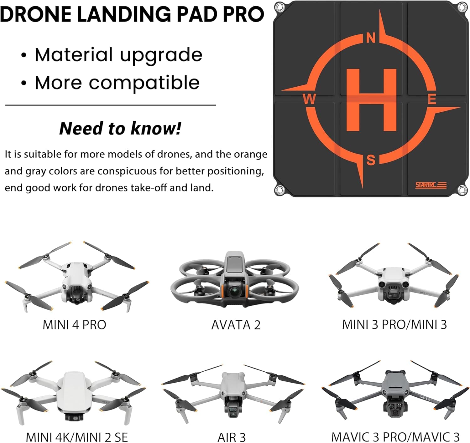 STARTRC Drone Landing Pad, Uni - Dji Drone Air 3 recension och pris