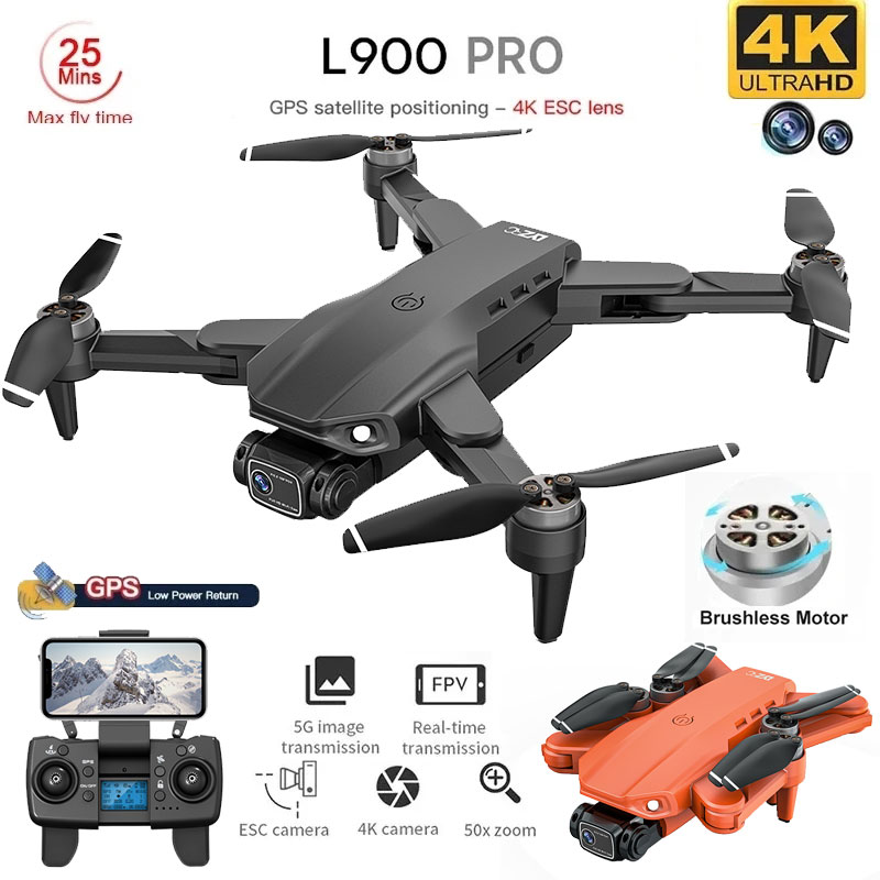 L900 Pro GPS Drone 4K Professi - Drone Gimbal Brushless recension och pris