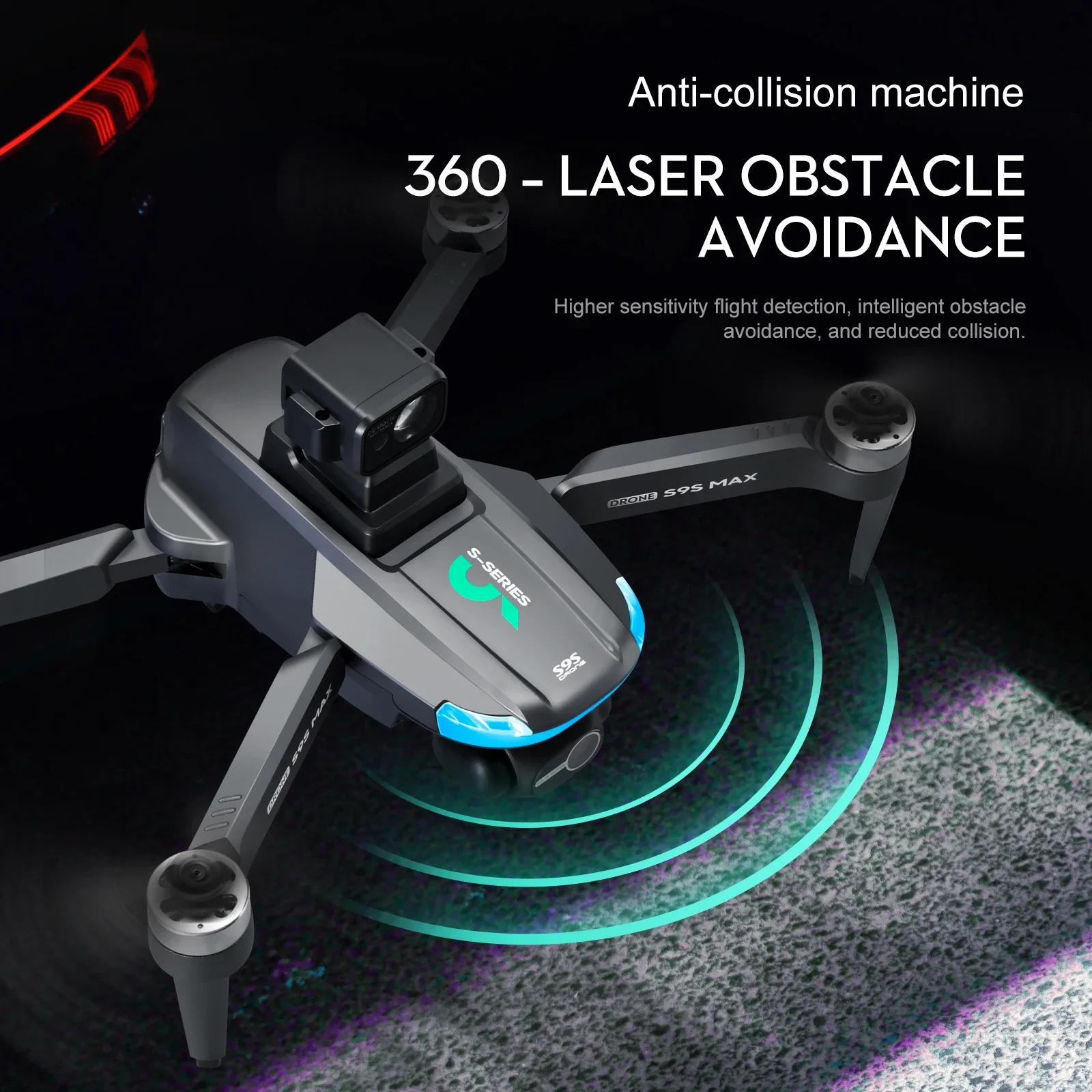 NEW S9S MAX MINI Drone 4K 2-Ax - Drone Gimbal Case recension och pris