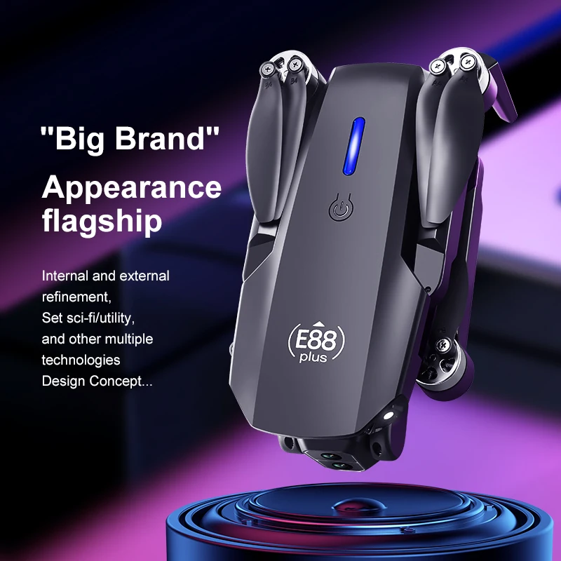 New E88 Plus Quadcopter Drone: - Drone Gimbal Brushless recension och pris